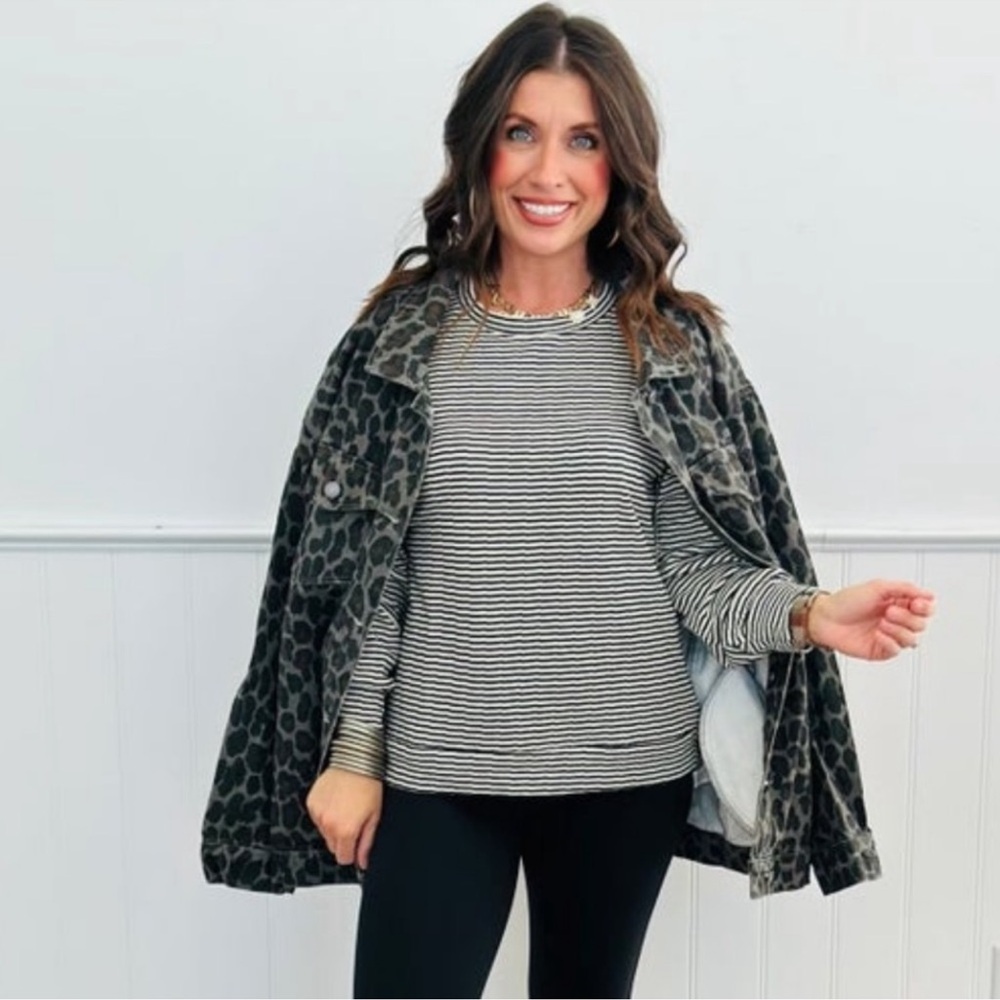 NWT Mittoshop Leopard Print Oversized Jacket - Picture 8 of 12
